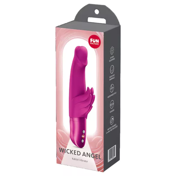Fun Factory Wicked Angel - vibrador com estimulador de clitóris (rosa)
