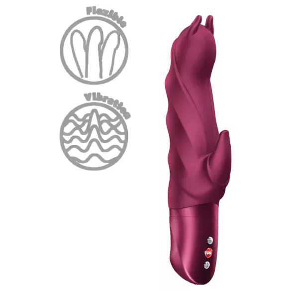 Fun Factory Darling Devil - vibrador com braço para clitóris (vermelho)