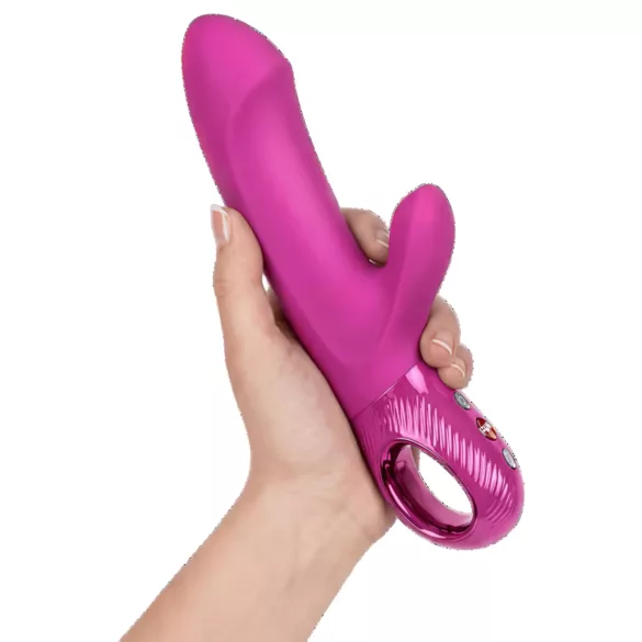 Fun Factory Bi Stronic Embrace - vibrador impulsionador com estimulador de clitóris (rosa)