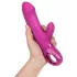 Fun Factory Bi Stronic Embrace - vibrador impulsionador com estimulador de clitóris (rosa)