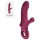 Fun Factory Bi Stronic Curve - vibrador com função de impulsos e estimulador de clitóris (vermelho)