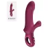 Fun Factory Bi Stronic Curve - vibrador com função de impulsos e estimulador de clitóris (vermelho)