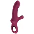 Fun Factory Bi Stronic Curve - vibrador com função de impulsos e estimulador de clitóris (vermelho)
