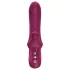 Fun Factory Bi Stronic Curve - vibrador com função de impulsos e estimulador de clitóris (vermelho)