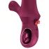 Fun Factory Bi Stronic Curve - vibrador com função de impulsos e estimulador de clitóris (vermelho)
