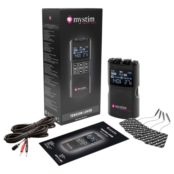 mystim Tension Lover 2 - kit digital eletro (preto)