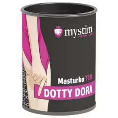   Mystim - masturbador masculino com textura pontilhada Dotty Dora - branco