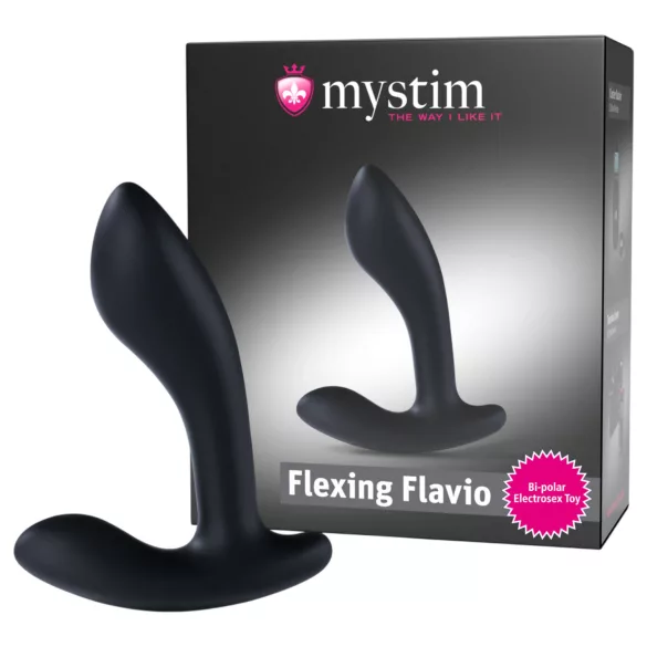 Mystim Flexing Flavio - massageador próstata elétrico com vibração - preto