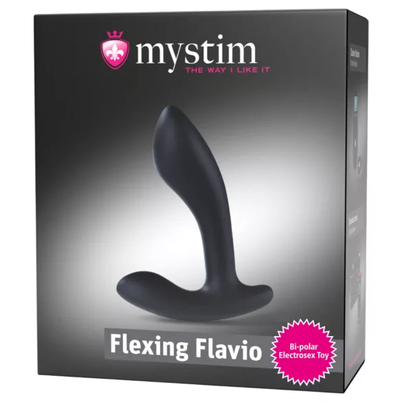 Mystim Flexing Flavio - massageador próstata elétrico com vibração - preto