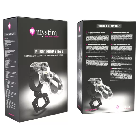 mystim Public Enemy N.º 3 - jaula peniana elétrica