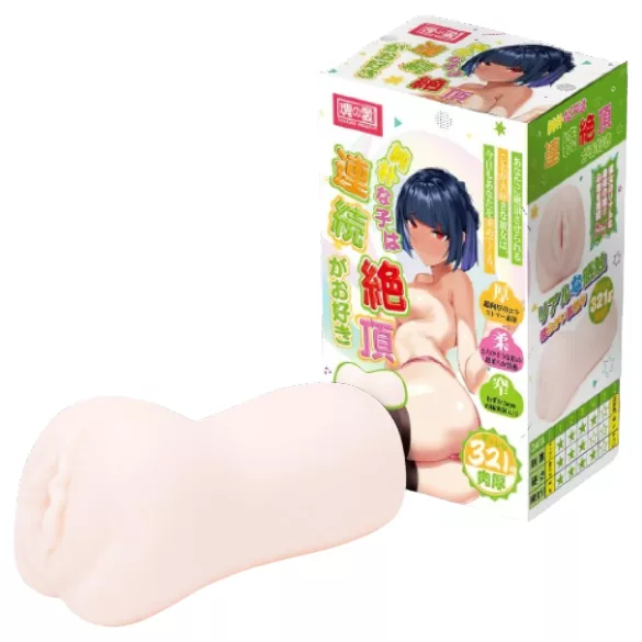 TAMASHII Orgasmo Contínuo - masturbador tipo vagina de anime (cor natural)
