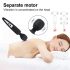 Mrow - vibrador à prova d'água, recarregável (preto)