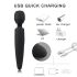 Mrow - vibrador à prova d'água, recarregável (preto)