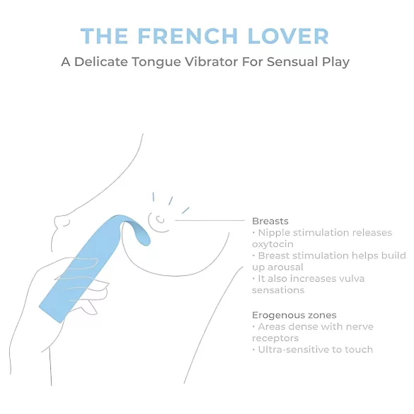 Smile Makers - Amante Francês Vibrador (azul)