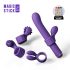 Magic Stick - Vibrador com Pontas Intercambiáveis (Lilás)