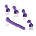 Magic Stick - Vibrador com Pontas Intercambiáveis (Lilás)