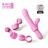Magic Stick - Vibrador com Pontas Intercambiáveis (Rosa)