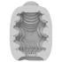 VIBEGGS Ribs Delight - ovo vibratório masturbador - branco