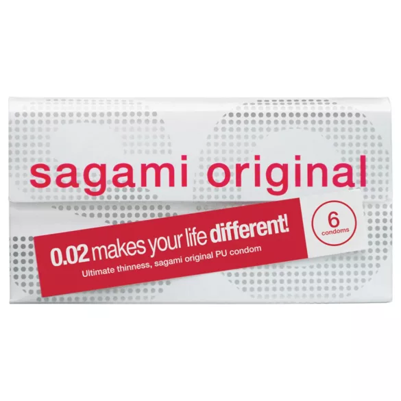 Sagami Original 0.02 - preservativo - ultra fino - 55mm (6 unidades)