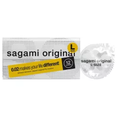   Sagami Original - Preservativo ultra fino - 58mm - caixa com 12 unidades