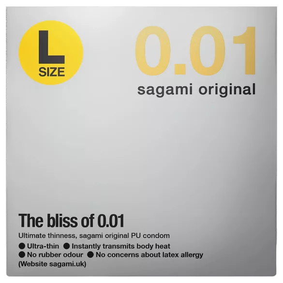 Sagami Original 0,01 L - preservativo ultrafino - 58mm - 1 unidade