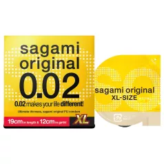  Sagami Original 0,02 XL - preservativo extra largo - 61mm - 1 unidade