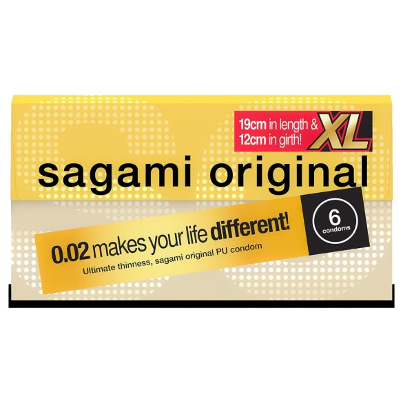 Sagami Original 0,02 XL - Preservativo - 61mm (6un)