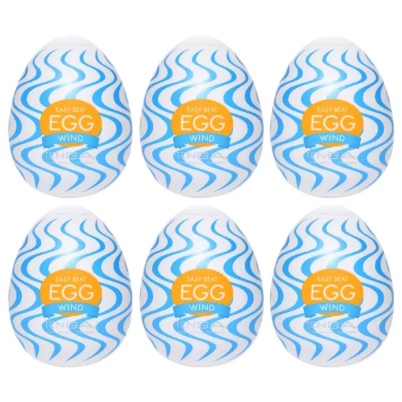 TENGA Egg Wind - masturbador masculino em formato de ovo - kit 6 unidades