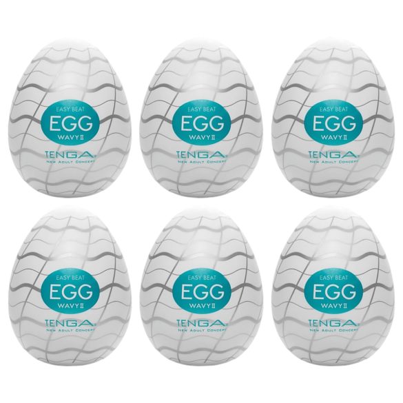 TENGA Egg Wavy II - Ovo Masturbador Ondulado (6 unid.)