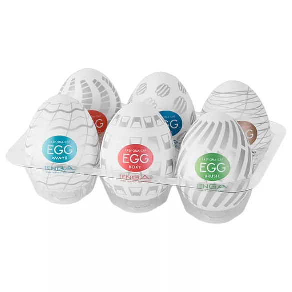 TENGA Egg - masturbador masculino em formato de ovo - kit com 6 unidades