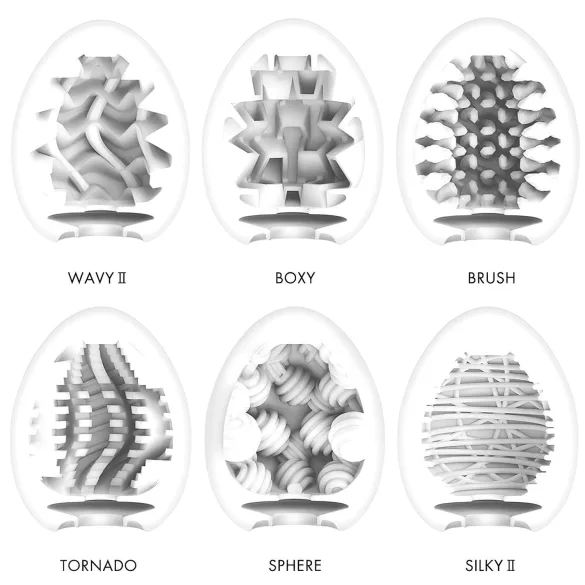 TENGA Egg - masturbador masculino em formato de ovo - kit com 6 unidades