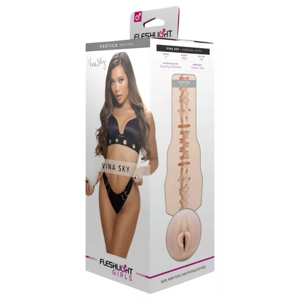 Fleshlight Vina Sky Exotica - vagina artificial realista (cor natural)