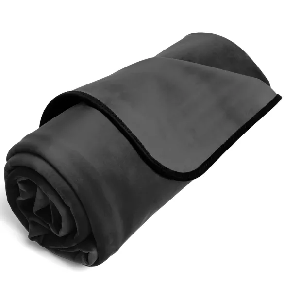 Liberator Fascinator Throw - manta erótica impermeável - microfibra preta