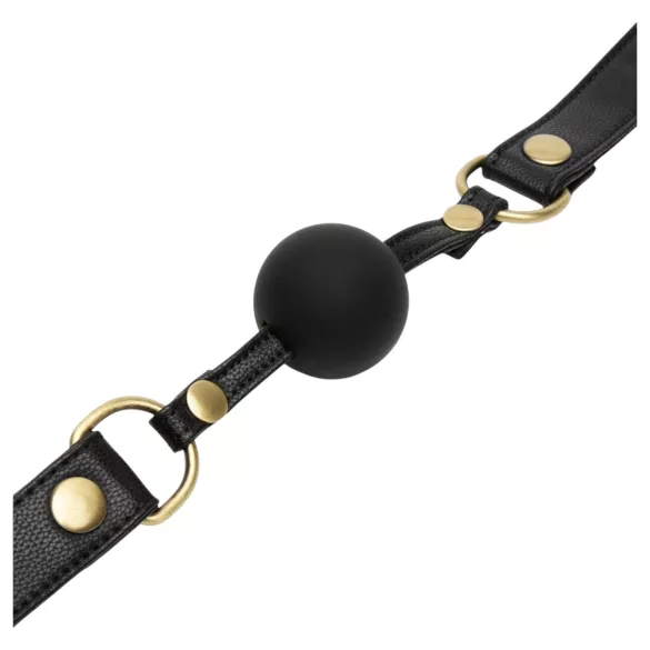 Fifty Shades of Grey - mordedor bondage com tiras - couro preto