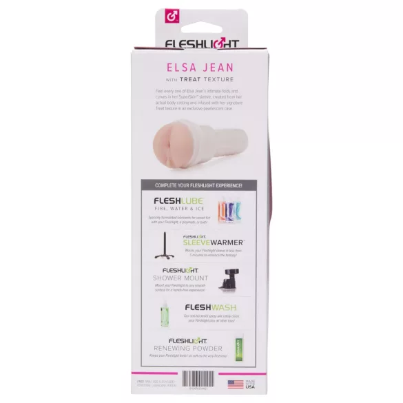 Fleshlight Elsa Jean Treat - masturbador realístico de vagina e ânus