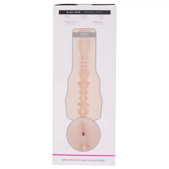 Fleshlight Elsa Jean Treat - masturbador realístico de vagina e ânus