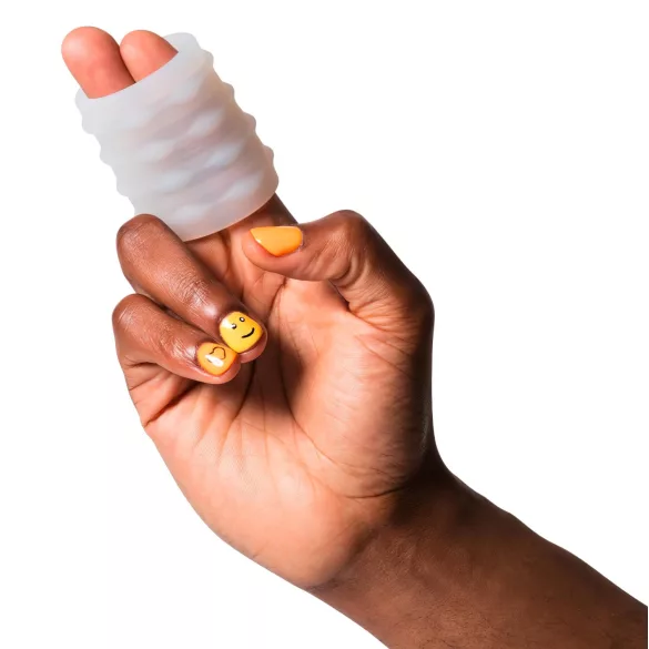 ROMP - masturbador masculino flexível - portátil - transparente