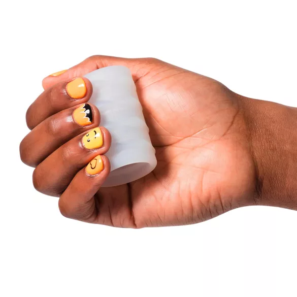 ROMP - masturbador masculino flexível - portátil - transparente