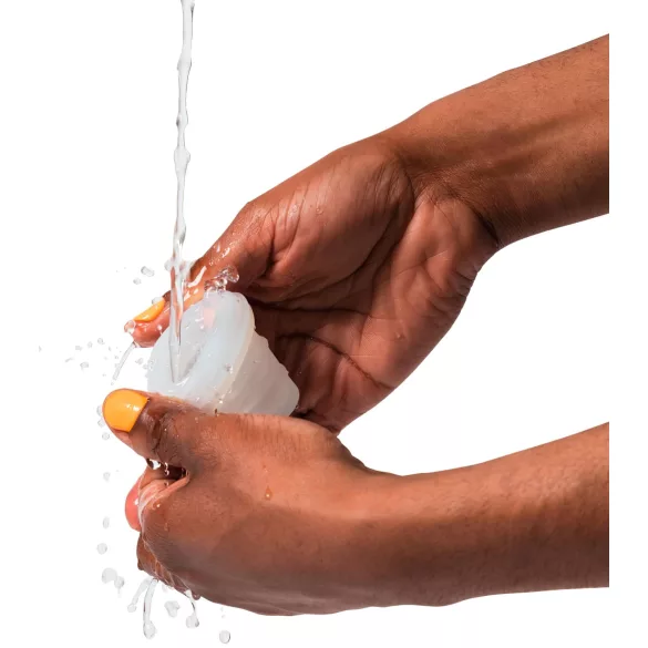 ROMP - masturbador masculino flexível - portátil - transparente