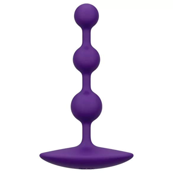 ROMP Amp - plug anal texturizado com esferas - silicone roxo