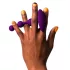 ROMP Amp - plug anal texturizado com esferas - silicone roxo