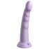 Dillio Slim Seven - Dildo com ventosa estimulante (20cm) - roxo