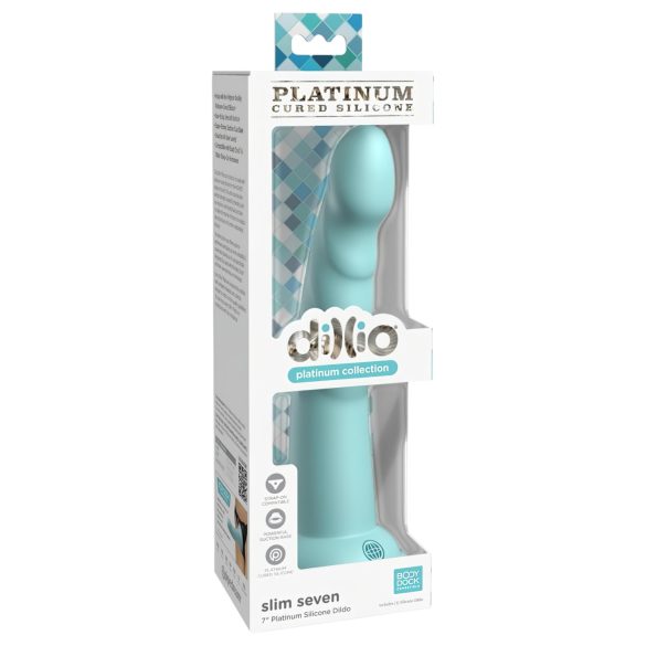 Dillio Slim 20cm - Dildo Estimulante/ventosa - Turquesa