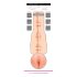 Fleshlight Kenzie Reeves Creampuff - realista e doce (natural)