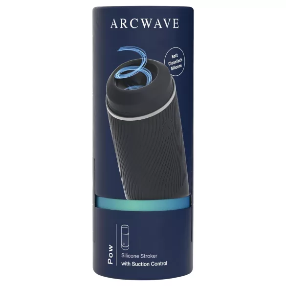 Arcwave Pow - masturbador masculino manual com sucção - preto