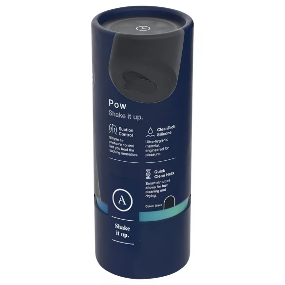 Arcwave Pow - masturbador masculino manual com sucção - preto