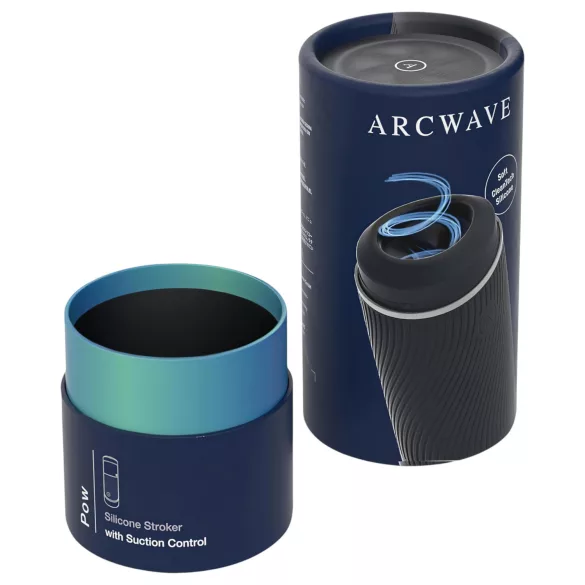 Arcwave Pow - masturbador masculino manual com sucção - preto