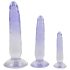 Dildos Crystal Blue: Conjunto de 3 Treinadores Anais