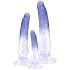 Dildos Crystal Blue: Conjunto de 3 Treinadores Anais