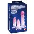 Treinadores Anais de Cristal - Kit 3 Peças (Transparente-Rosa)